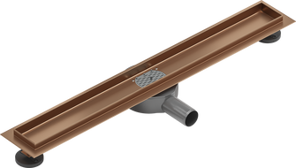 Mexen Flat 360° tělo pro liniový odtok otočné 50 cm, kartáčovaná měď - 1C40050