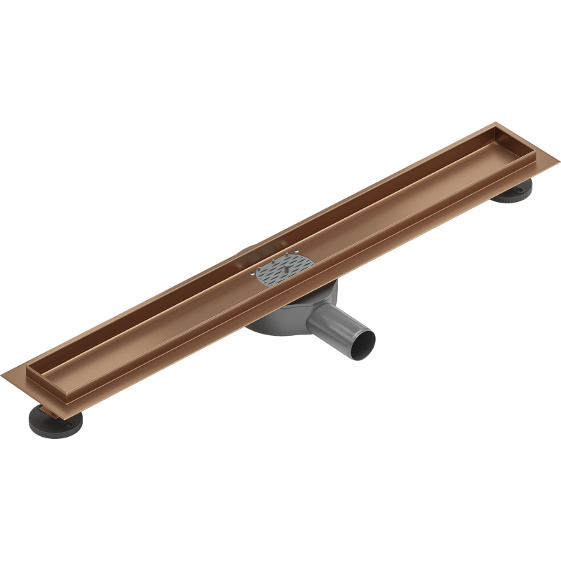 Mexen Flat 360° tělo pro otočný lineární odtok 60 cm, kartáčovaná měď - 1C40060