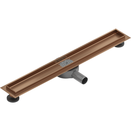 Mexen Flat 360° tělo pro otočný lineární odtok 60 cm, kartáčovaná měď - 1C40060