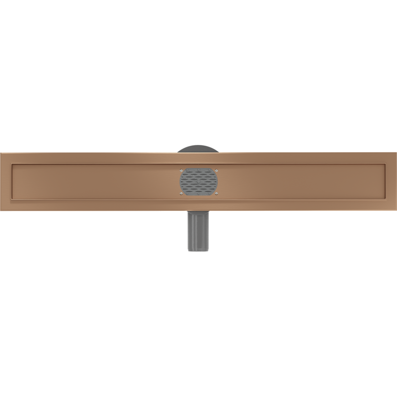 Mexen Flat 360° rotující těleso pro lineární odtok 70 cm, kartáčovaná měď - 1C40070