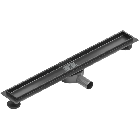 Mexen Flat 360° těleso k liniovému odtoku otočné 50 cm, kartáčovaná gun gray - 1E40050