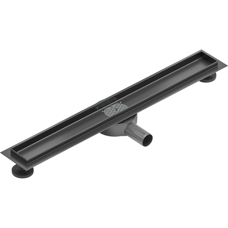 Mexen Flat 360° skříň pro liniový odtok otočný 60 cm, gun gray kartáčovaný - 1E40060