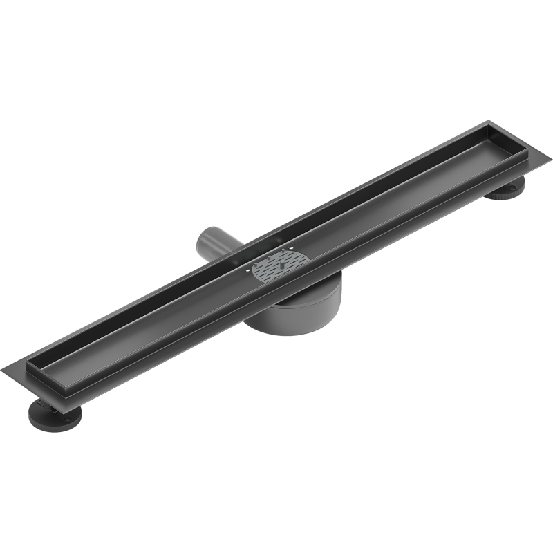 Mexen Flat 360° skříň pro liniový odtok otočný 60 cm, gun gray kartáčovaný - 1E40060