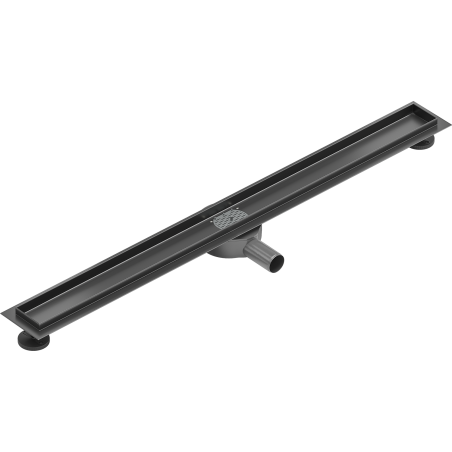 Mexen Flat 360° korpus do liniového odtoku otočný 100 cm, gun grey kartáčovaný - 1E40100