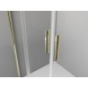 Mexen Exo-S Duo 3S sprchový kout 3stěnný posuvný 150 x 70 cm, transparentní, zlatý - 8152-150-070-50-00-3S