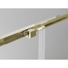 Mexen Exo-S Duo 3S třístranný posuvný sprchový kout 130 x 75 cm, transparentní, zlatý - 8152-130-075-50-00-3S