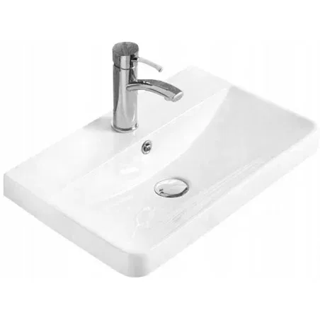 Mexen Dagna umyvadlo zapuštěné do desky 60 x 35 cm, bílá - 21996000