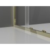 Mexen Exo-S 3S sprchový kout 3-stěnný posuvný 125 x 70 cm, transparentní, zlatý - 8151-125-070-50-00-3S