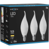 Mexen Nova 3x LED žárovka plamen E14, C37, 5W, Teplá - 3000K, 525 lm - L106-E14-0530-01x03