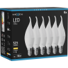 Mexen Nova 6x LED žárovka plamen E14, C37, 5W, Teplá - 3000K, 525 lm - L106-E14-0530-01x06