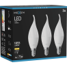 Mexen Nova 3x LED žárovka plamen E14, C37, 10W, Teplá - 3000K, 1055 lm - L106-E14-1030-01x03