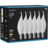 Mexen Nova 6x LED žárovka plamen E14, C37, 10W, Teplá - 3000K, 1055 lm - L106-E14-1030-01x06
