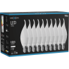 Mexen Nova 10x LED žárovka plamínek E14, C37, 10W, Neutrální - 4000K, 1055 lm - L106-E14-1040-01x10