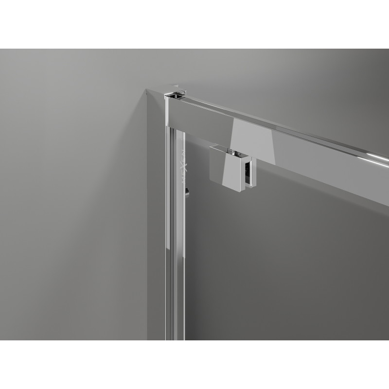 Mexen Exo-BR 3S sprchový kout 3-stěnný výkyvný 70 x 95 cm, transparentní, chrom - 8181-070-095-01-00-3S