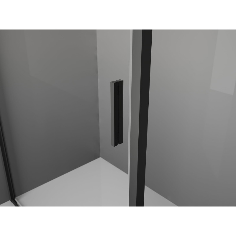 Mexen Exo-BR 3S sprchový kout 3stranný sklopný 80 x 100 cm, transparentní, černý - 8181-080-100-70-00-3S