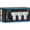 Mexen Nova 3x LED žárovka GU10, 6W, Studená - 6500K, 630 lm - L107-GU10-0665-01x03