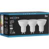 Mexen Nova 3x LED žárovka GU10, 9W, Neutrální - 4000K, 945 lm - L108-GU10-0940-01x03