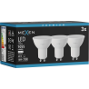 Mexen Nova 3x LED žárovka GU10, 10W, Neutrální - 4000K, 1055 lm - L108-GU10-1040-01x03