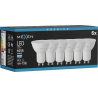 Mexen Nova 6x LED žárovka GU10, 10W, Studená - 6500K, 1055 lm - L108-GU10-1065-01x06