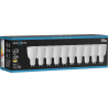 Mexen Nova 10x LED žárovka GU10, 12W, Teplá - 3000K, 1260 lm - L108-GU10-1230-01x10