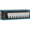 Mexen Nova 10x LED žárovka GU10, 12W, Studená - 6500K, 1260 lm - L108-GU10-1265-01x10