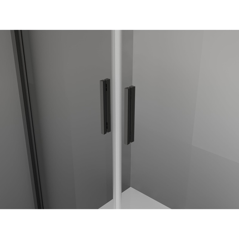 Mexen Exo-3S sprchový kout 3-stranný otočný 90 x 70 cm, transparentní, černý - 8182-090-070-70-00-3S