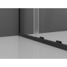Mexen Exo-S 3S sprchový kout 3stěnný posuvný 140 x 90 cm, transparentní, černý - 8151-140-090-70-00-3S