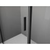 Mexen Exo-S 3S sprchový kout 3-stěnný posuvný 110 x 110 cm, transparentní, černá - 8151-110-110-70-00-3S