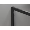Mexen Exo-S 3S sprchový kout 3-stěnný posuvný 110 x 110 cm, transparentní, černá - 8151-110-110-70-00-3S