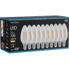 Mexen Vintis 10x žárovka filament LED E14, C35, 6W, Teplá - 2700K, 720 lm, čirá - L154-E14-0627-00x10