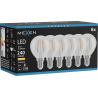 Mexen Vintis 6x LED vlákno žárovka E14, G45, 2W, Teplá - 2700K, 240 lm, čirá - L156-E14-0227-00x06