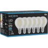 Mexen Vintis 6x Žárovka filament LED E14, G45, 4W, Studená - 6500K, 470 lm, čirá - L156-E14-0465-00x06