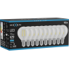 Mexen Vintis 10x LED žárovka filament E14, G45, 4W, Studená - 6500K, 470 lm, čirá - L156-E14-0465-00x10