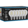 Mexen Vintis 6x Žárovka filament LED E14, G45, 6W, Neutrální - 4000K, 720 lm, čirá - L156-E14-0640-00x06