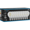 Mexen Vintis 10x žárovka filament LED E14, G45, 6W, Neutrální - 4000K, 720 lm, čirá - L156-E14-0640-00x10