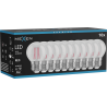Mexen Vintis 10x žárovka filament LED E27, G45, 4W, 55 lm, červená - L156-E27-04XX-45x10