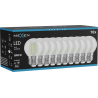 Mexen Vintis 10x LED filamentová žárovka E27, G45, 4W, 55 lm, zelená - L156-E27-04XX-46x10