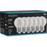 Mexen Vintis 6x žárovka filament LED E27, G45, 4W, 55 lm, oranžová - L156-E27-04XX-48x06