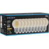 Mexen Vintis 10x žárovka filament LED E27, G45, 4W, Teplá - 2200K, 400 lm, jantarová - L156-E27-0422-50x10