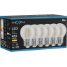Mexen Vintis 6x LED žárovka filament E27, G45, 4W, Teplá - 2700K, 470 lm, čirá - L156-E27-0427-00x06