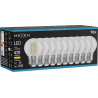 Mexen Vintis 10x LED filamentová žárovka E27, G45, 4W, Teplá - 2700K, 470 lm, čirá - L156-E27-0427-00x10