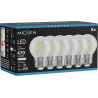 Mexen Vintis 6x LED vlákno žárovka E27, G45, 4W, Neutrální - 4000K, 470 lm, čirá - L156-E27-0427-00x06