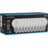 Mexen Vintis 10x Žárovka filament LED E27, G45, 4W, Studená - 6500K, 470 lm, čirá - L156-E27-0465-00x10