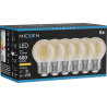 Mexen Vintis 6x filamentová žárovka LED E27, G45, 6W, Teplá - 2200K, 600 lm, jantarová - L156-E27-0622-50x06
