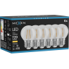 Mexen Vintis 6x žárovka filament LED E27, G45, 6W, Teplá - 2700K, 720 lm, čirá - L156-E27-0627-00x06