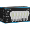 Mexen Vintis 6x LED vlákno žárovka E27, A60, 4W, 55 lm, zelená - L150-E27-04XX-46x06