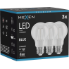 Mexen Vintis 3x žárovka filament LED E27, A60, 4W, 55 lm, modrá - L150-E27-04XX-47x03