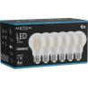 Mexen Vintis 6x žárovka filament LED E27, A60, 4W, 55 lm, oranžová - L150-E27-04XX-48x06