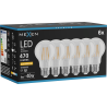 Mexen Vintis 6x žárovka filament LED E27, A60, 4W, Teplá - 2200K, 470 lm, čirá - L150-E27-0422-00x06