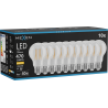 Mexen Vintis 10x žárovka filament LED E27, A60, 4W, Teplá - 2700K, 470 lm, čirá - L150-E27-0427-00x10